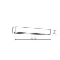 Lampa sufitowa Ibros 63 cm czarny 18W IP44 LED CCT