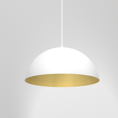Lampa wisząca Beta 1xE27 35cm Biały/Złoty