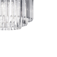Lampa wisząca Vetro 5 srebrna 5xE14