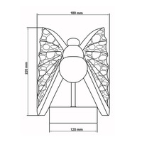 Kinkiet Mariposa srebrny LED CCT