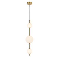 Lampa wisząca pionowa Dorado złota LED CCT