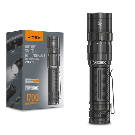 Latarka kompaktowa LED przenośna 20W 1700lm IP68 USB VLF-A156R