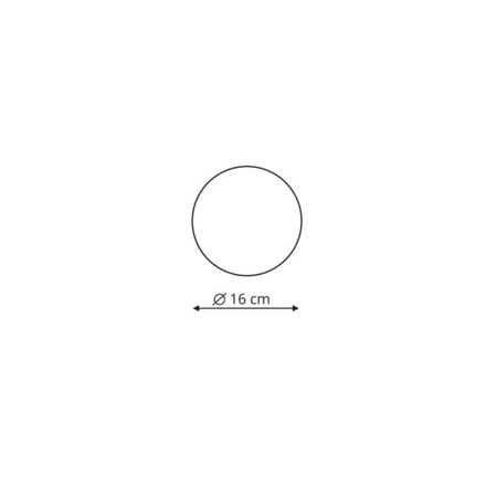 Plafon Platillo 16 cm czarny LED CCT