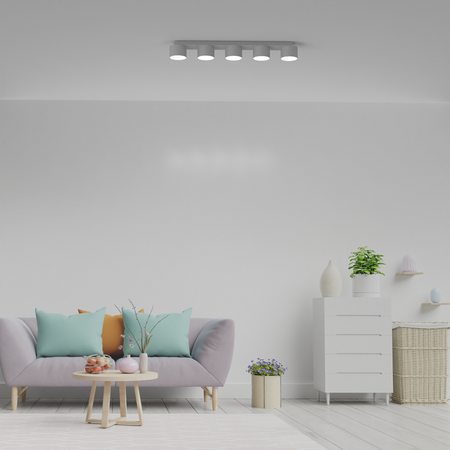 Milagro - Lampa sufitowa DIXIE White  5xGX53