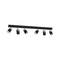 Milagro - Lampa sufitowa JOKER BLACK/CHROME 6xGU10