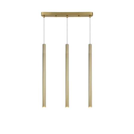 Lampa wisząca Lungo 3 linia złota 3xG9