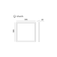 Panel LED BALIS 40W 60x60 4000K biały Kobi