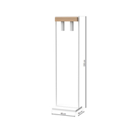 Milagro - Lampa stojąca WEST WHITE 2xGU10