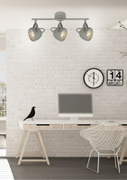 PENT LAMPA SUFITOWA LISTWA 3X50W GU10  BETONOWY SZARY