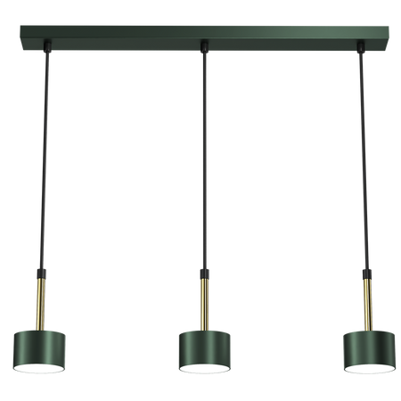Milagro - Lampa wisząca ARENA GREEN/GOLD 3xGX53