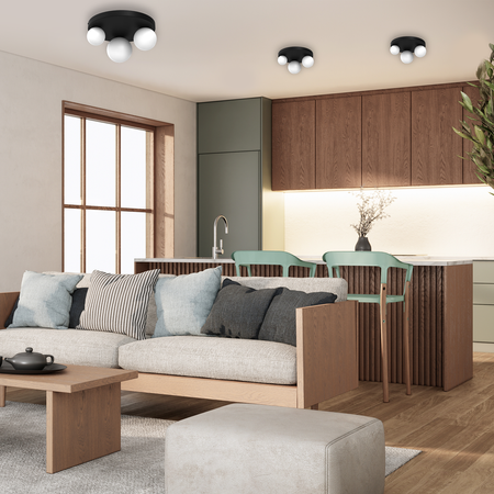 Milagro - Lampa sufitowa BIBIONE 3xG9