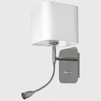 Milagro - Kinkiet NAPOLI WHITE/CHROME 1xE27 + 1W LED