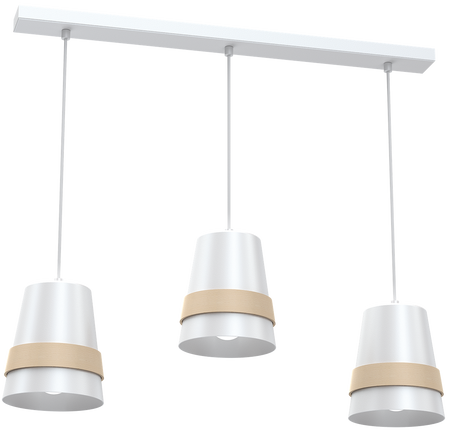 Milagro - Lampa wisząca VENEZIA WHITE 3xE27