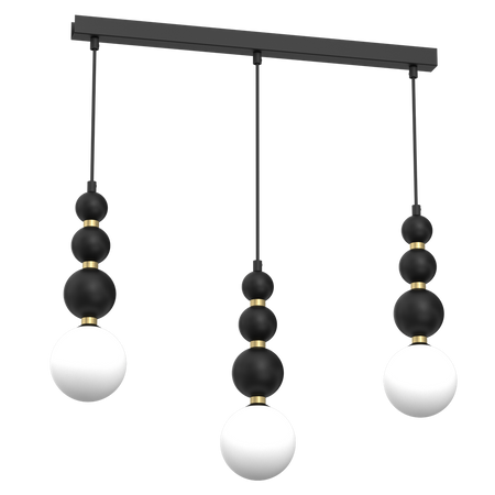 Milagro - Lampa wisząca BOULE Black 3xG9