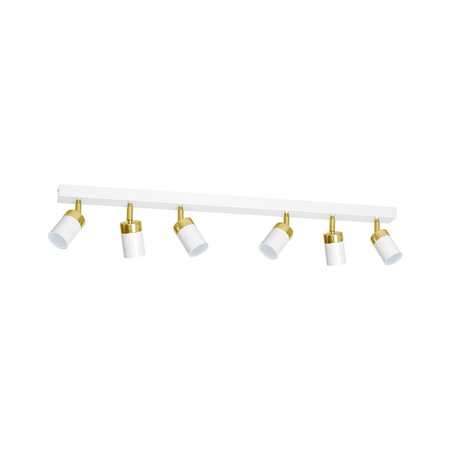 Milagro - Lampa sufitowa JOKER WHITE/GOLD 6xGU10