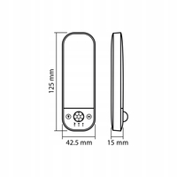 Lampa LED z Czujnikiem Ruchu Lampka Nocna 3 Barwy 3000K 4500K 6500K 750mah