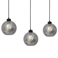 Milagro - Lampa wisząca SOFIA SMOKED 3xE27