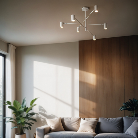 Lampa 6 x spot GU10 DD-40 biała SIENA