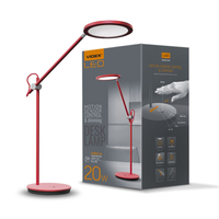 Lampka biurkowa LED 20W czerwona ściemnialna