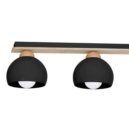 Milagro - Lampa sufitowa DAMA BLACK 3xE27