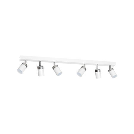 Milagro - Lampa sufitowa JOKER WHITE/CHROME 6xGU10