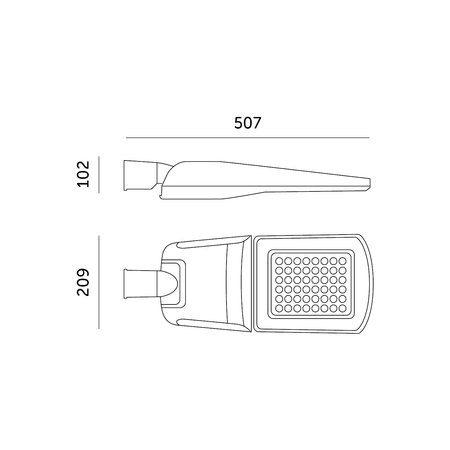 Oprawa drogowa LED MASTER STREET 35W 4000K IP66 WB Kobi Pro