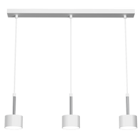 Milagro - Lampa wisząca ARENA WHITE/SILVER 3xGX53
