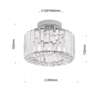 Plafon Vetro chrom 1xE27