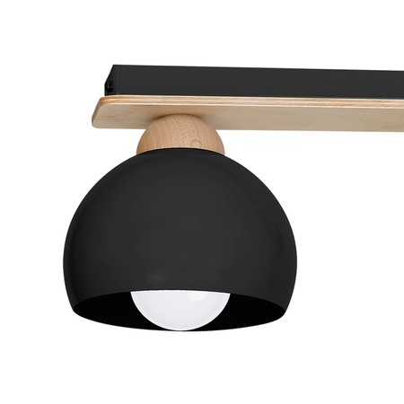 Milagro - Lampa sufitowa DAMA BLACK 3xE27