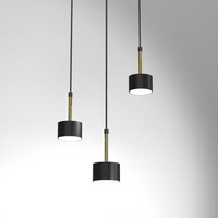 Milagro - Lampa wisząca ARENA BLACK/GOLD 3xGX53