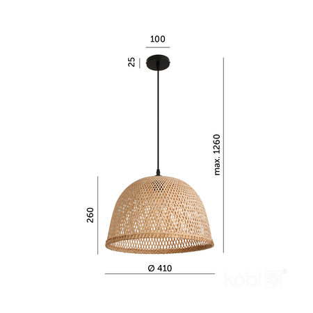 Lampa wisząca BOHO BOSU 1xE27 Kobi Design
