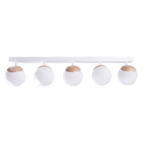 Milagro - Lampa sufitowa SFERA WOOD 5xE14