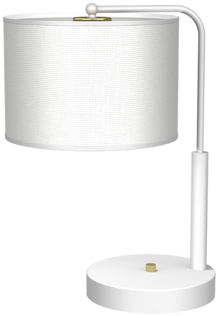Milagro - Lampa gabinetowa ALBION  BIEL / BAWEŁNA 1xE27