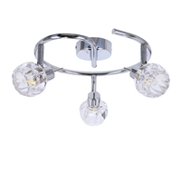 BOMBOLA LAMPA SUFITOWA SPIRALA 3X40W G9 CHROM BEZ ŻARÓWEK