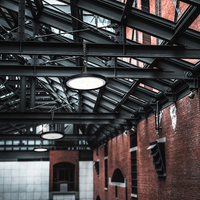 Oprawa Wisząca Przemysłowa LED High Bay 200W 5000K 36000lm czarna IP65