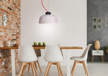 LAMPA WISZĄCA LIVERPOOL II 1 CZERWONY90x26,5x0