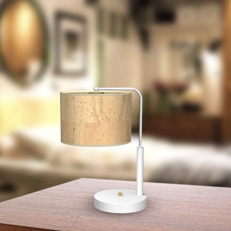 Milagro - Lampa gabinetowa CORK White/Cork 1xE27