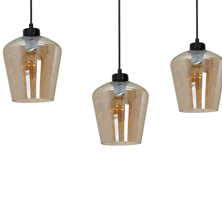 Milagro - Lampa wisząca SANTIAGO AMBER 3xE27