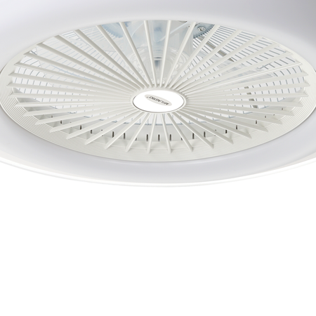 Milagro - Plafoniera LED ZONDA WHITE 48W z wentylatorem