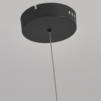 Lampa wisząca Meleca M czarna LED CCT