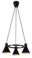 MORE LAMPA WISZĄCA 3X40W E27 CZARNY MATOWY