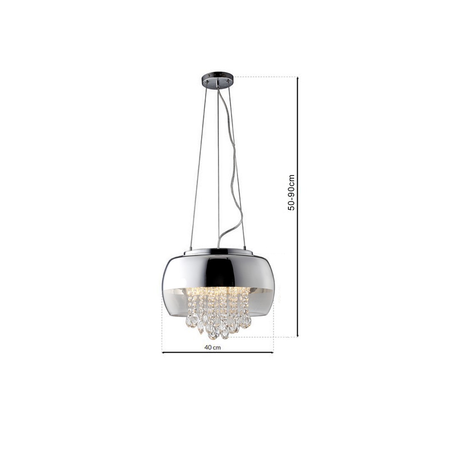 Milagro - Lampa Wisząca LUNA 3xE14 LED