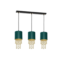 Milagro - Lampa wisząca ALMERIA GREEN/GOLD 3xE27