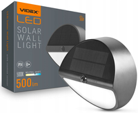 Lampa LED Solarna Ścienna VIDEX 500 Lumenów 5000K z Czujnikiem Ruchu IP54 VL-BHSO-002-S