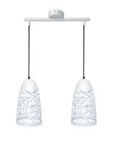 SABRIN LAMPA WISZĄCA  2X60W E27 BIAŁY