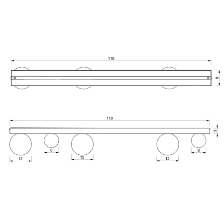 Milagro - Lampa sufitowa BIBIONE 5xG9