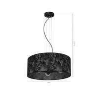 Lampa Wisząca SATINO SILVER 3xE27