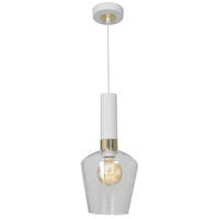 Milagro - Lampa wisząca ROMA WHITE 1xE27