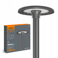 Lampa Uliczna LED Latarnia Okrągła Videx 16800 Lumenów 120W 3 Barwy Światła, IP65 VL-SLP01-120B