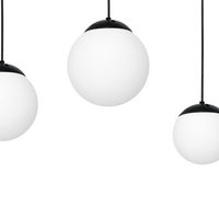 Milagro - Lampa wisząca LIMA BLACK 3xE14